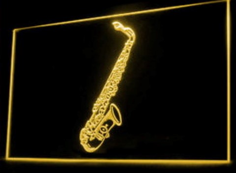 Saxophones Music Lesson LED Neon Sign